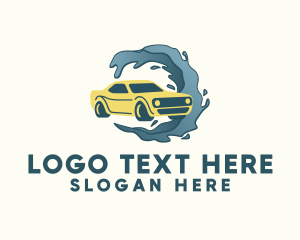 Cleaning - Auto Car Wash Service logo design