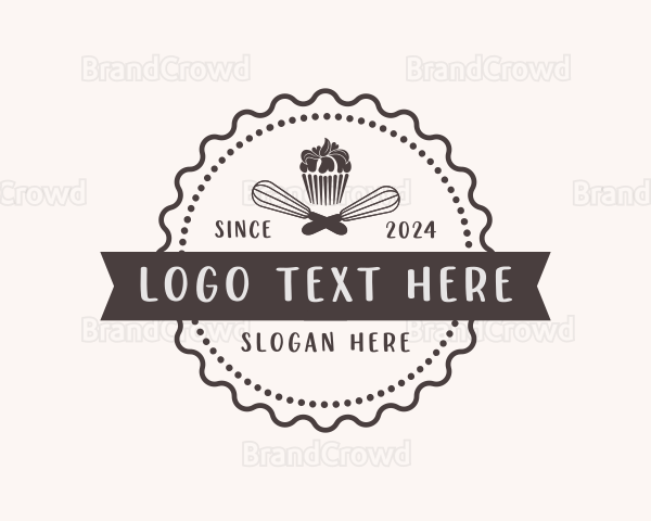 Cupcake Muffin Dessert Logo