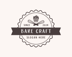 Cupcake Muffin Dessert logo design