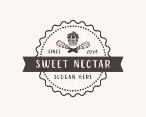 Cupcake Muffin Dessert logo design