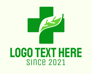 Herbal Medicine - Medical Nature Cross logo design