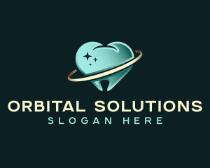 Tooth Dental Orbit logo design