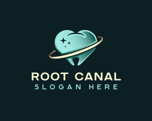 Endodontist - Tooth Dental Orbit logo design