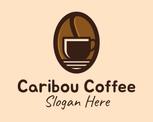 Coffee Bean Cup logo design