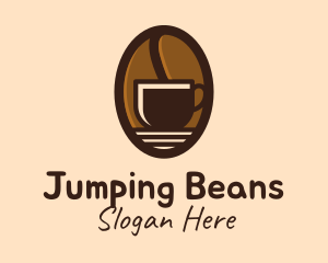 Coffee Bean Cup logo design