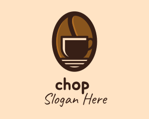 Espresso - Coffee Bean Cup logo design