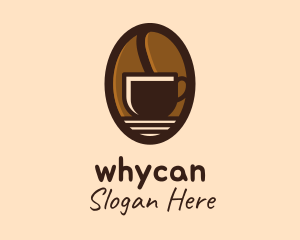 Macchiato - Coffee Bean Cup logo design