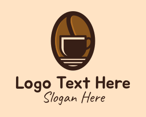 Coffee Bean Cup Logo