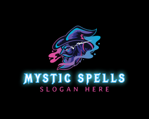 Witchcraft - Wizard Vape Smoke Gaming logo design