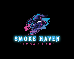 Smoke - Wizard Vape Smoke Gaming logo design