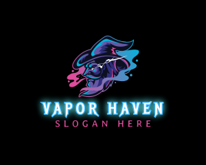 Vape - Wizard Vape Smoke Gaming logo design