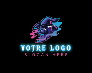 Vape - Wizard Vape Smoke Gaming logo design