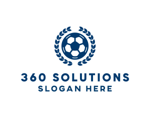 Soccer Ball Emblem logo design