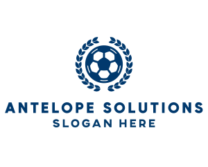 Soccer Ball Emblem logo design