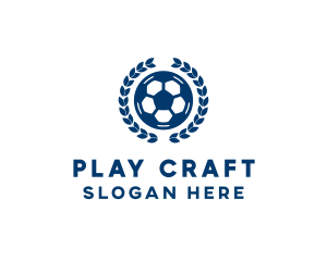 Soccer Ball Emblem logo design