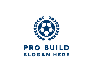 Soccer Ball Emblem logo design