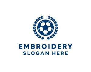 Soccer Ball Emblem logo design