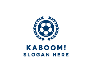 Soccer Ball Emblem logo design
