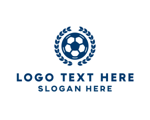 Football - Soccer Ball Emblem logo design