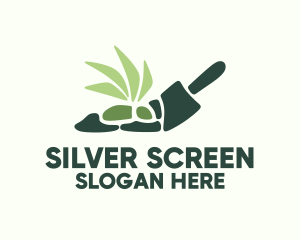 Green Garden Shovel Logo