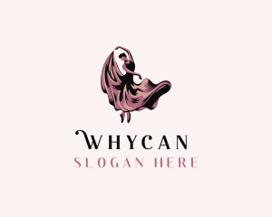 Dancing Ballerina Woman Logo