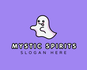 Ghost Cute Spirit logo design