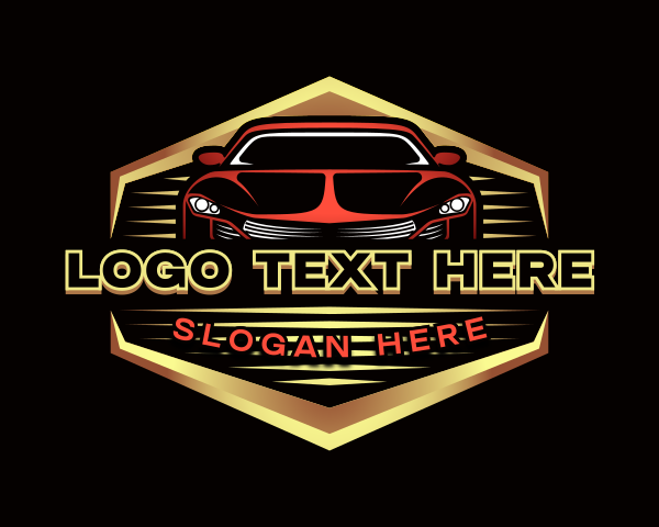 Sedan - Vehicle Garage Repair logo design