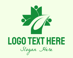 Vitality - Green Natural Healing logo design