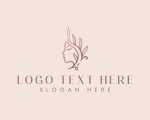 Lifestyle - Leaf Beauty Woman logo design