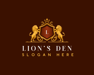 Royalty Crown Lion Investment logo design