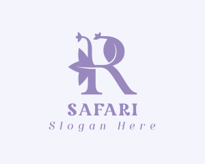 Flower Fragrance Letter R Logo