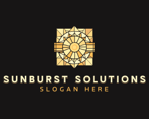 Sunburst - Mosaic Church Stained Glass logo design