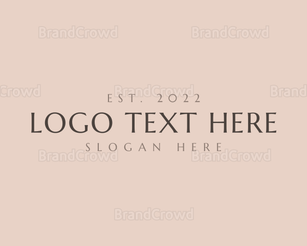 Elegant Business Wordmark Logo