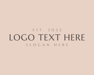 Fashion - Elegant Business Wordmark logo design