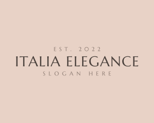 Elegant Business Wordmark logo design