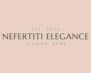 Elegant Business Wordmark logo design