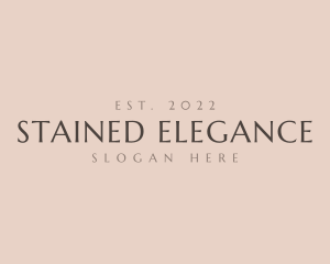 Elegant Business Wordmark logo design