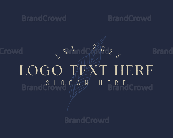 Elegant Beauty Leaf Logo