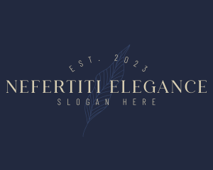 Elegant Beauty Leaf logo design