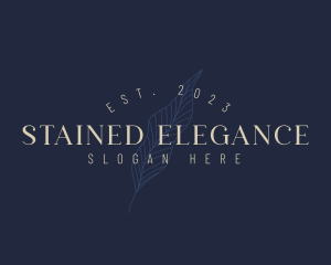 Elegant Beauty Leaf logo design