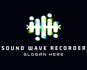 Recorder - Music Streaming Audio Wave logo design