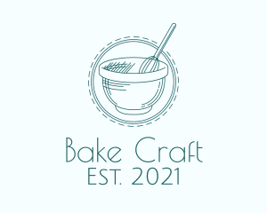 Blue Mixing Bowl logo design