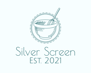 Baking - Blue Mixing Bowl logo design