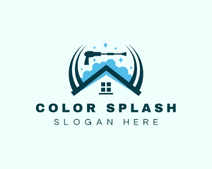 Pressure Washer Housekeeping logo design