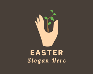Garden Sprout Hand Logo