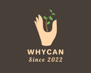 Artisanal - Garden Sprout Hand logo design