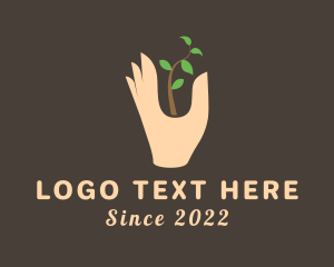 Artisanal - Garden Sprout Hand logo design