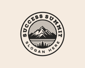 Hiking Summit Adventure logo design