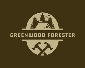 Forest Cabin Carpentry logo design