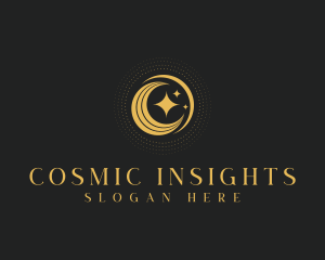 Astrology - Cosmic Astrology Moon logo design